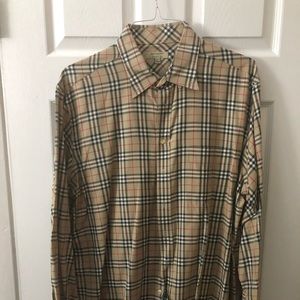Tan Burberry Shirt